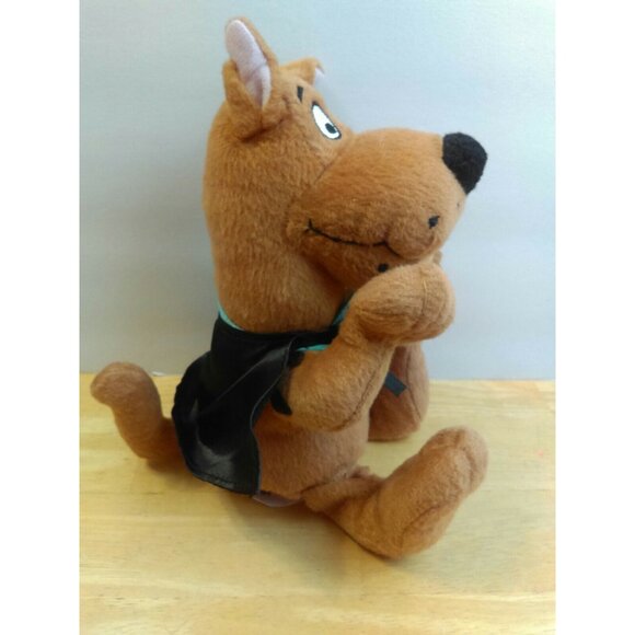 Scooby Doo Sitting with Black Cape Dog Animal 10" Plush Stuffed Toy - Picture 5 of 7
